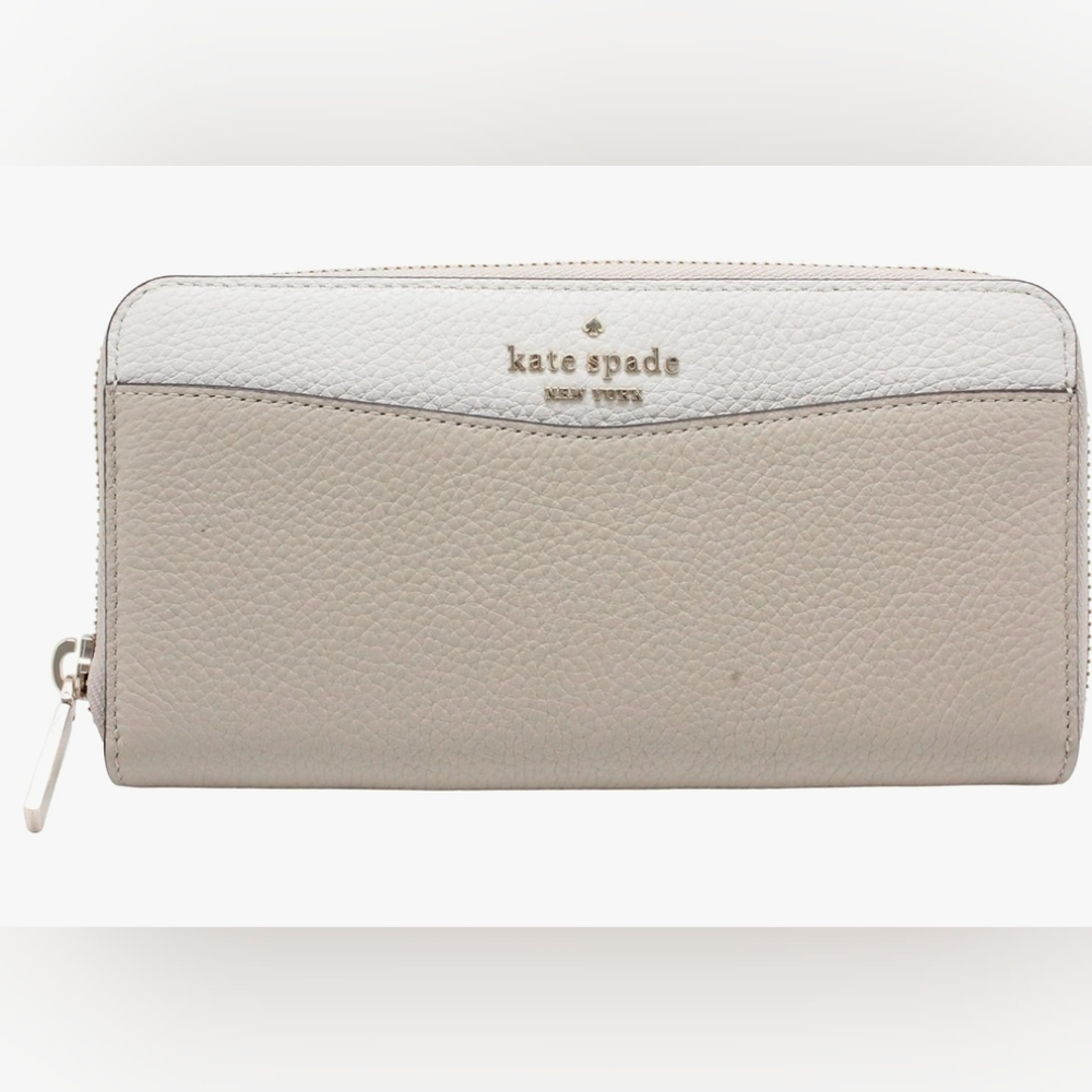 Kate Spade New York Leila Large Continental Wallet In Light Sand like new